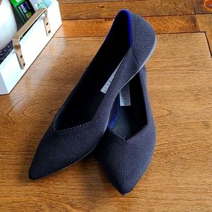Rothys black flats, pointed toe